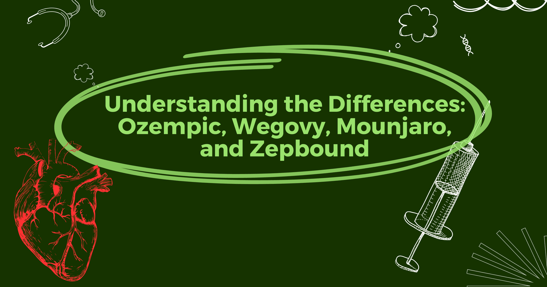 Understanding the Differences: Ozempic, Wegovy, Mounjaro, and Zepbound